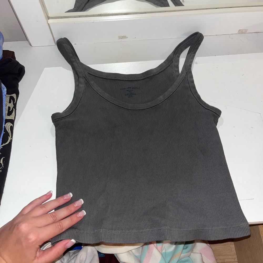 brandy cropped tank